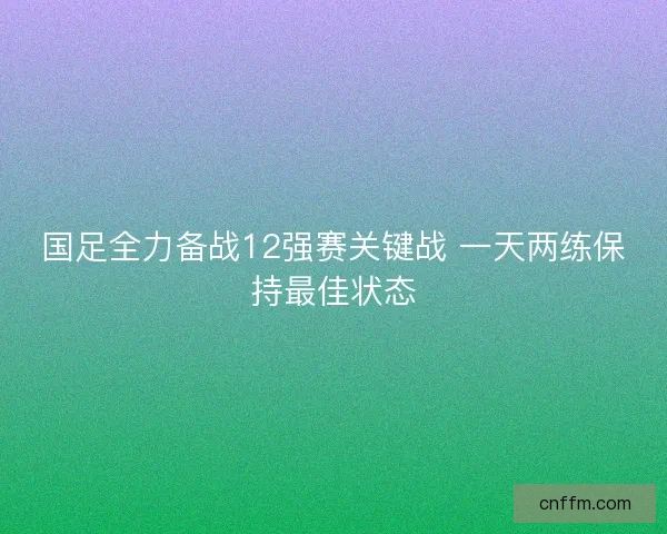 国足全力备战12强赛关键战 一天两练保持最佳状态 国足全力备战12强赛关键战 一天两练保持最佳状态